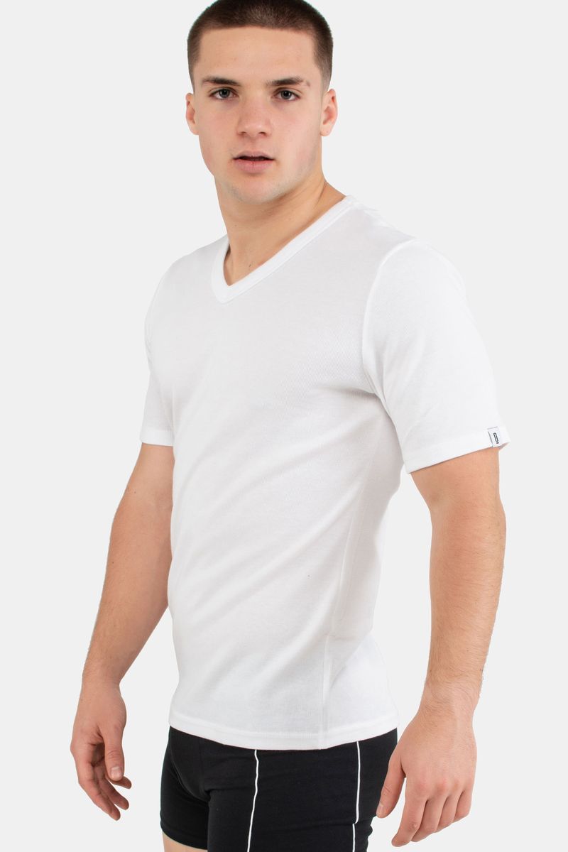 Camiseta Termica Manga Corta - Escote V - Hombre